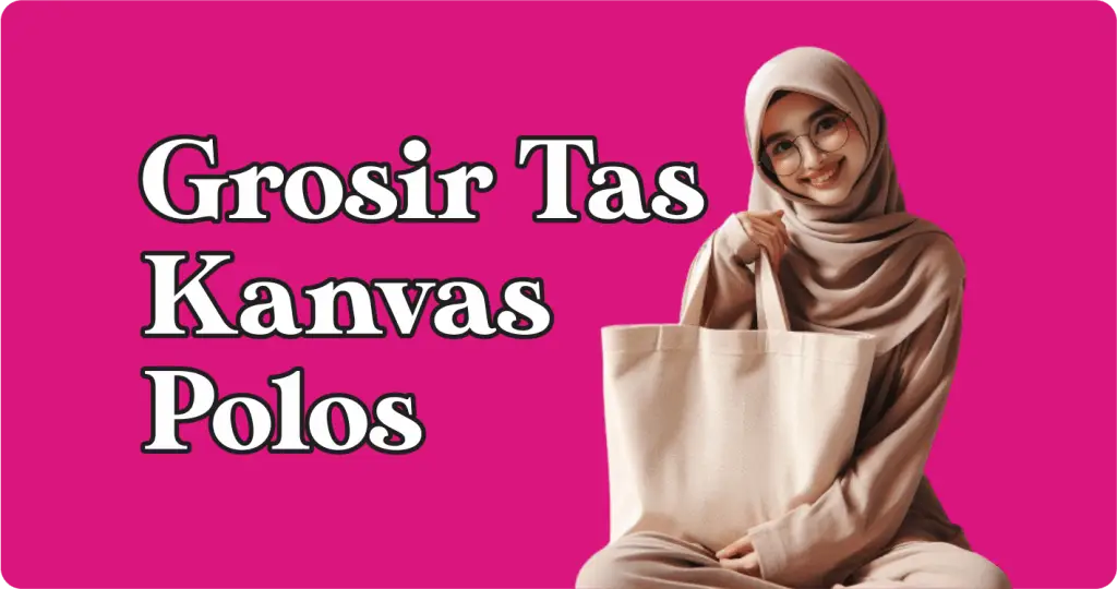 Grosir Tas Kanvas Blacu Polos dan Sablon Custom Murah