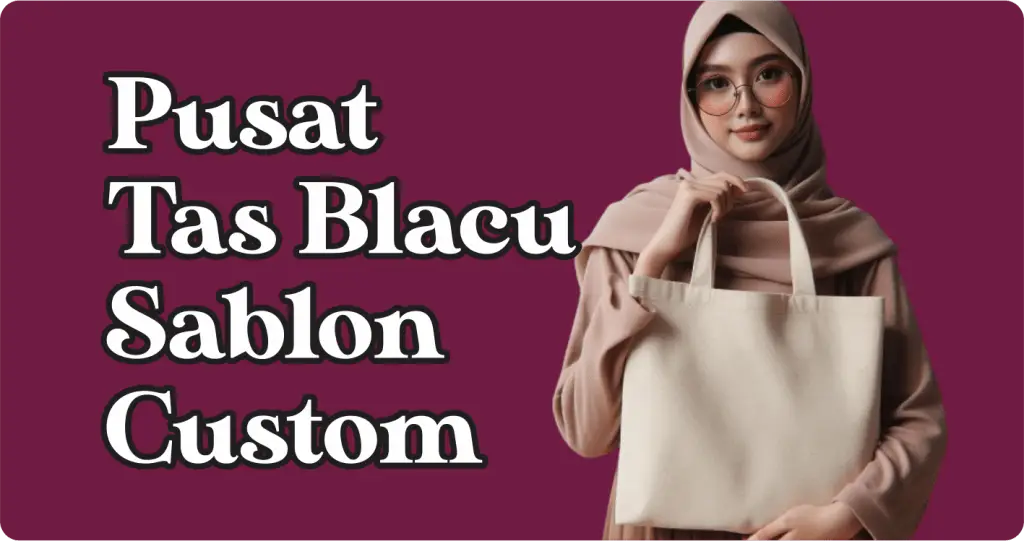Jual Tas Blacu Sablon Custom Murah Grosir
